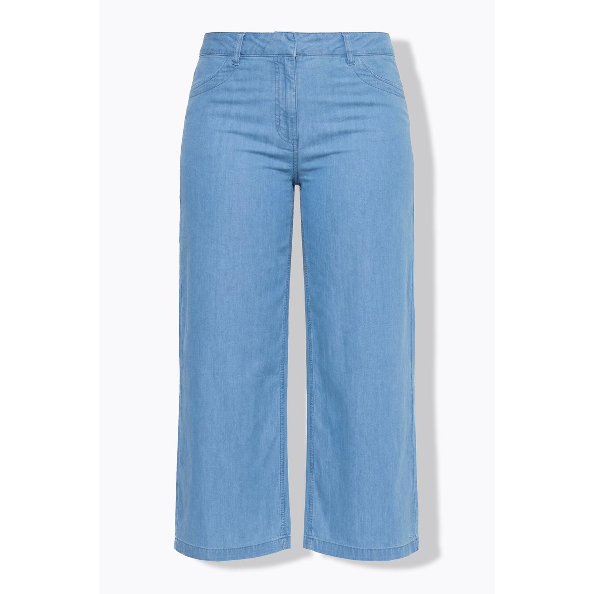 Jean culotte Mary, jambe large bleu clair, ULLA POPKEN