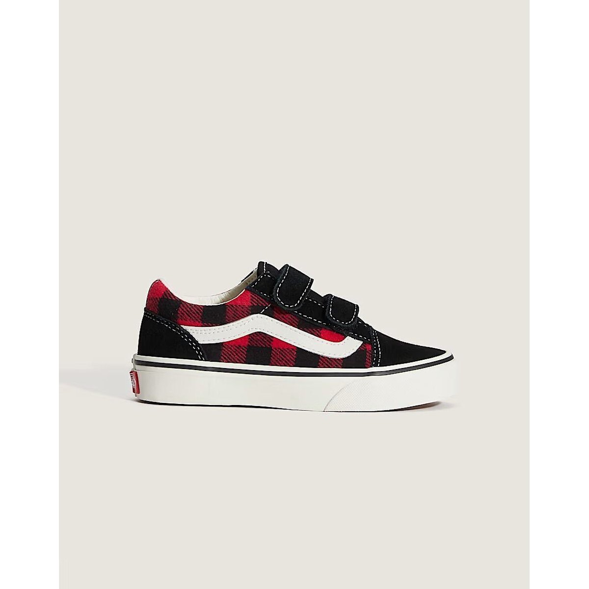 Zapatillas bajas con velcro, UY OLD SKOOL V rojo/negro, VANS
