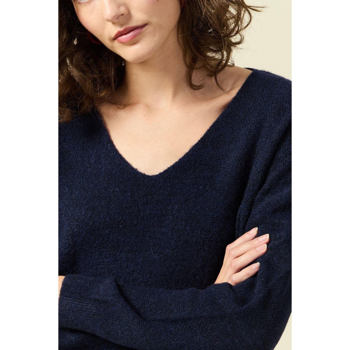 Pull manches longues bleu marine, BONOBO