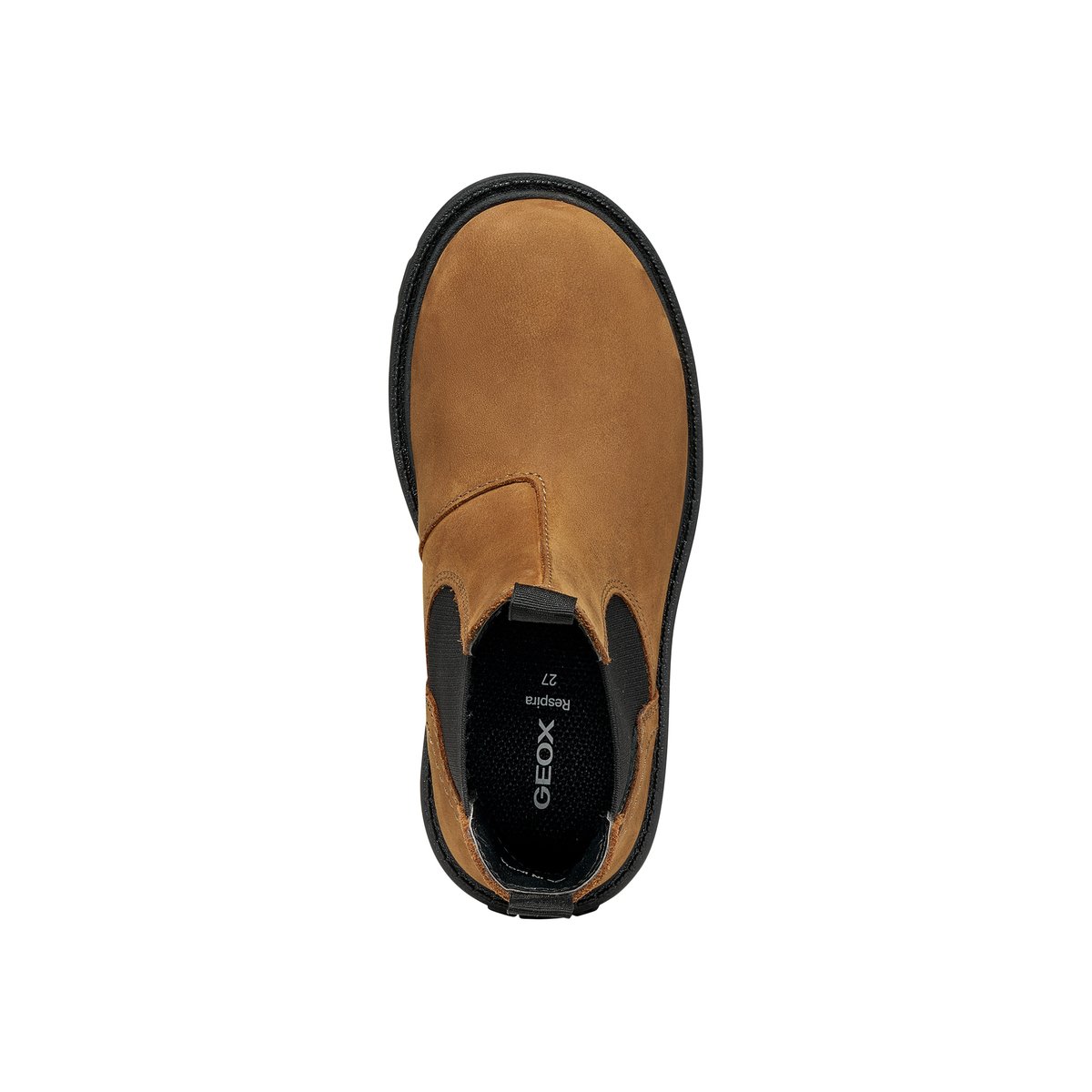 Bottines Cuir Shaylax cognac/noir, GEOX