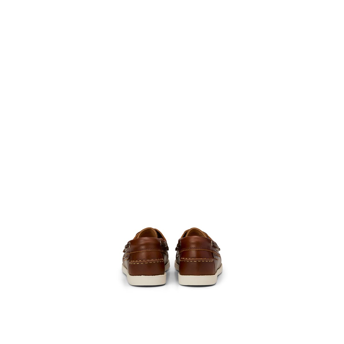 Chaussure bateau modèle Nadja en cuir de vachette souple Pull-Up marron fonce, MARC O'POLO