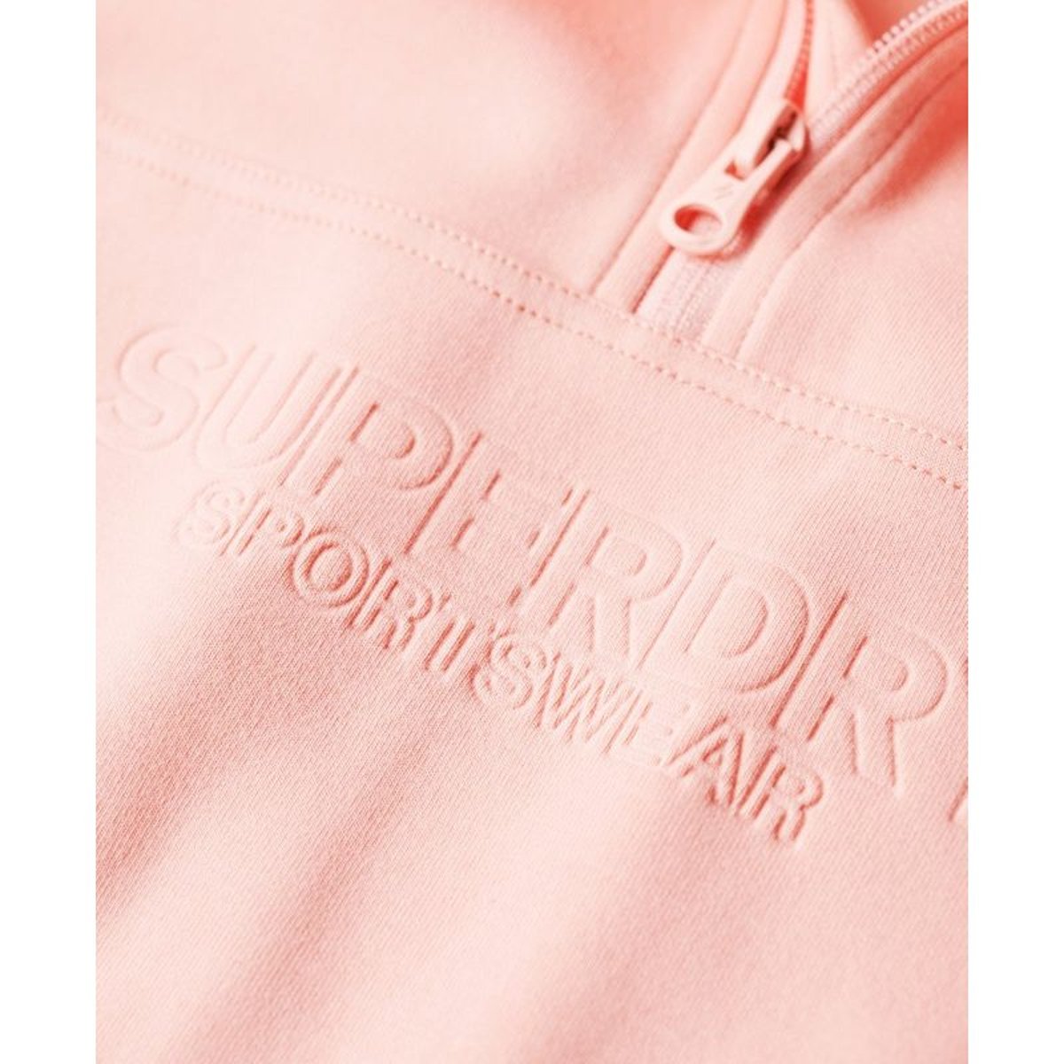 Veste décontractée à col zippé Sport Tech rose perle pêche, SUPERDRY