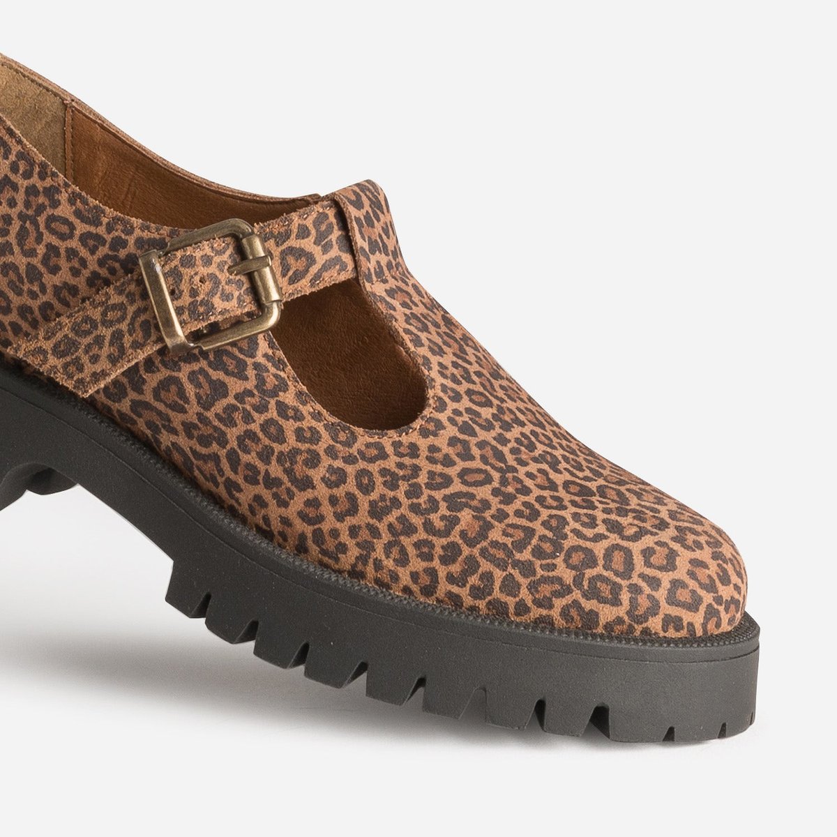 Derby en cuir FADELA leopard, ERAM