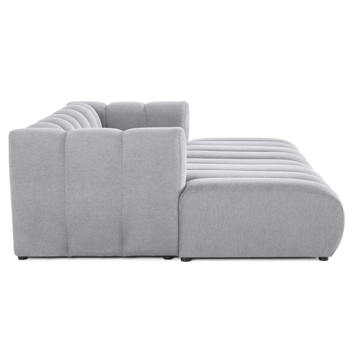 Canapé Modulable 3 places - DEBBIE gris, BEST MOBILIER