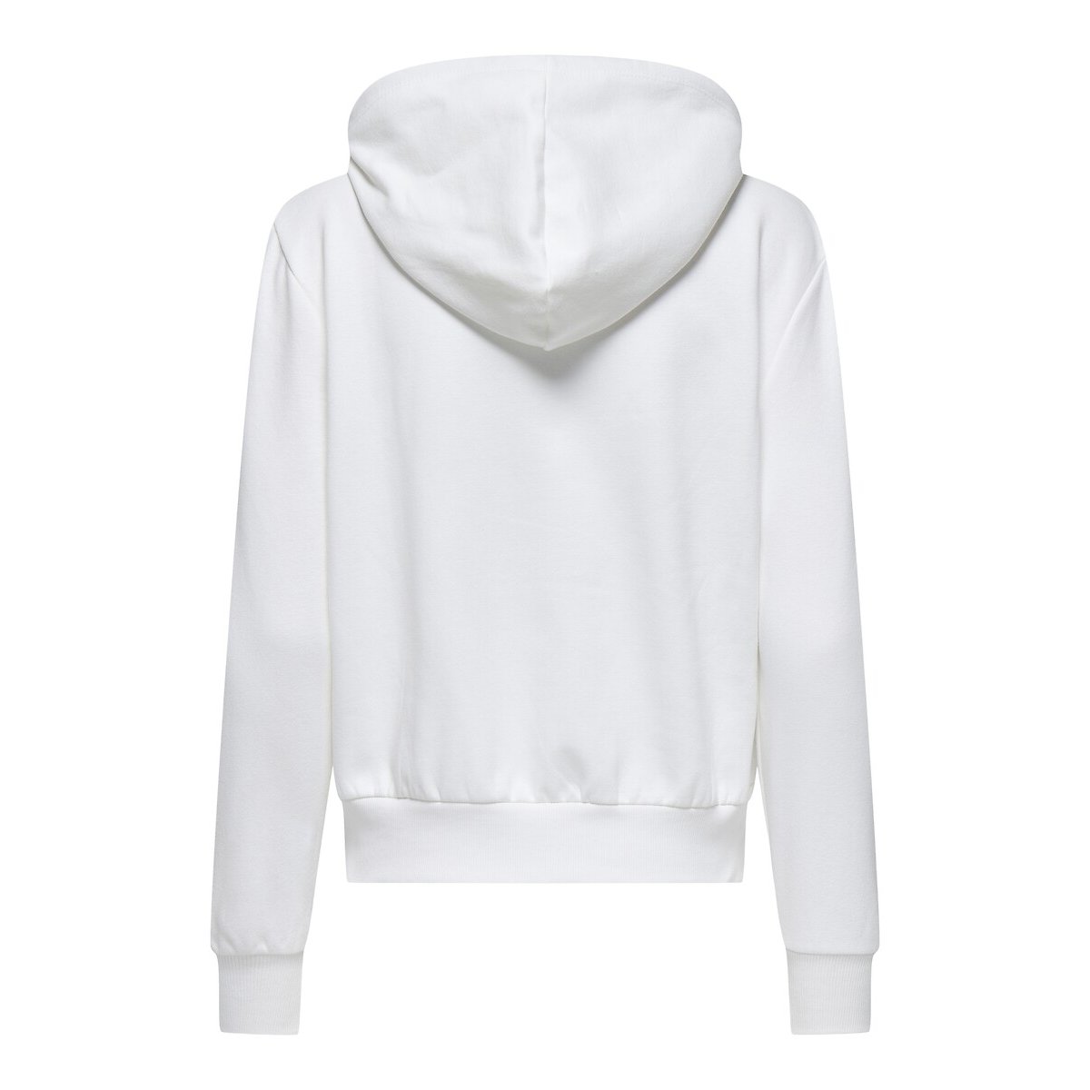 Sweat à capuche, motif cœur blanc, ONLY