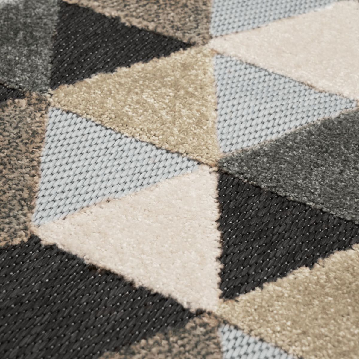 Tapis moderne pour intérieur-extérieur   DEHORS-DEDANS GEOMET gris, THE DECO FACTORY