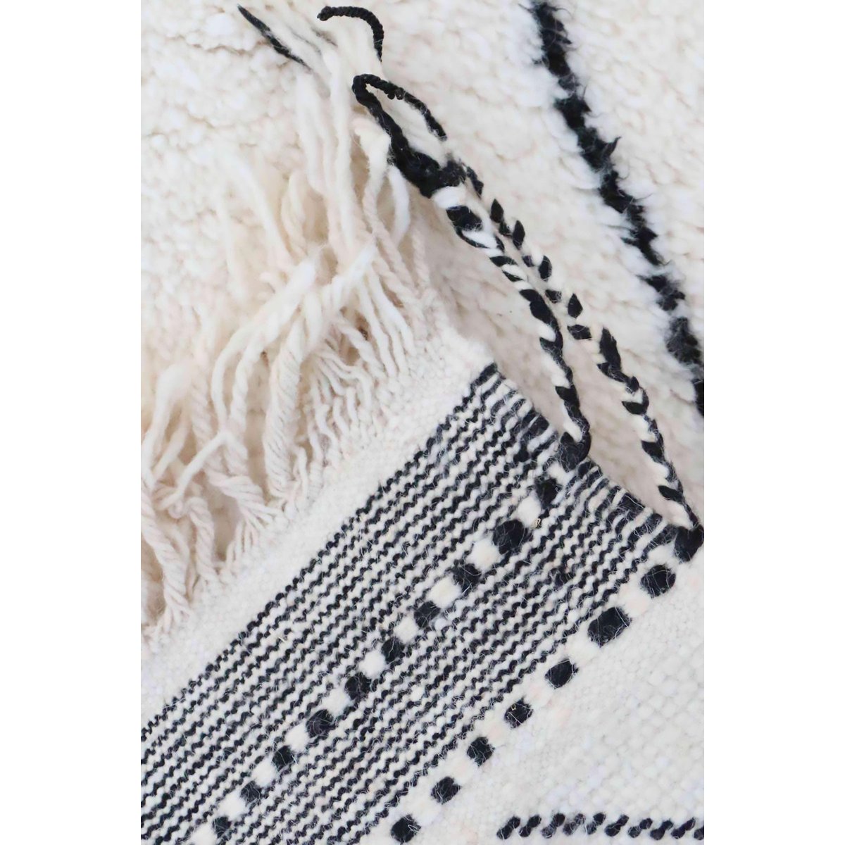 Tapis berbère marocain pure laine 124 x 192 cm beige clair, AFK LIVING