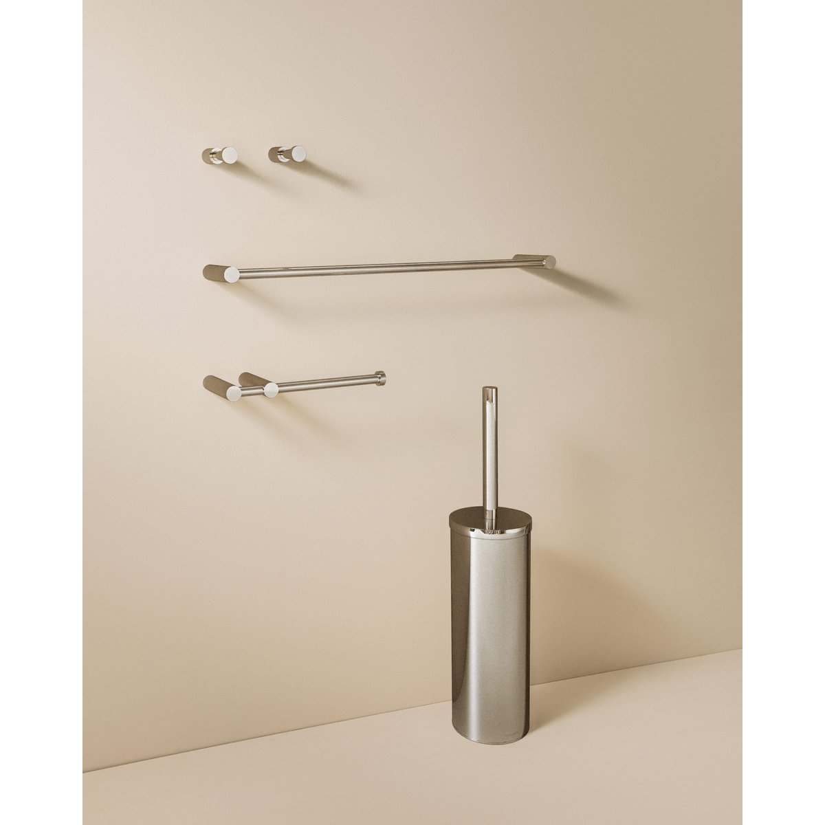 Set Accessoires Salle De Bain  LOGIC brilliance acier inoxydable, COSMIC