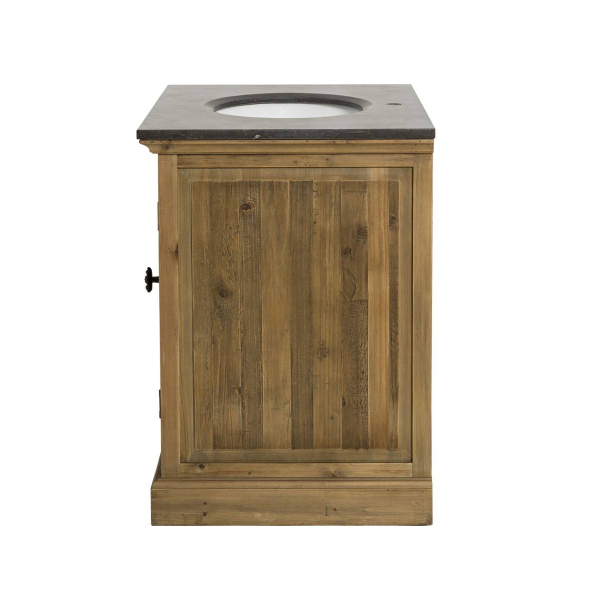 Meuble sous vasque en bois recyclé JUDE bois clair, MADE IN MEUBLES 