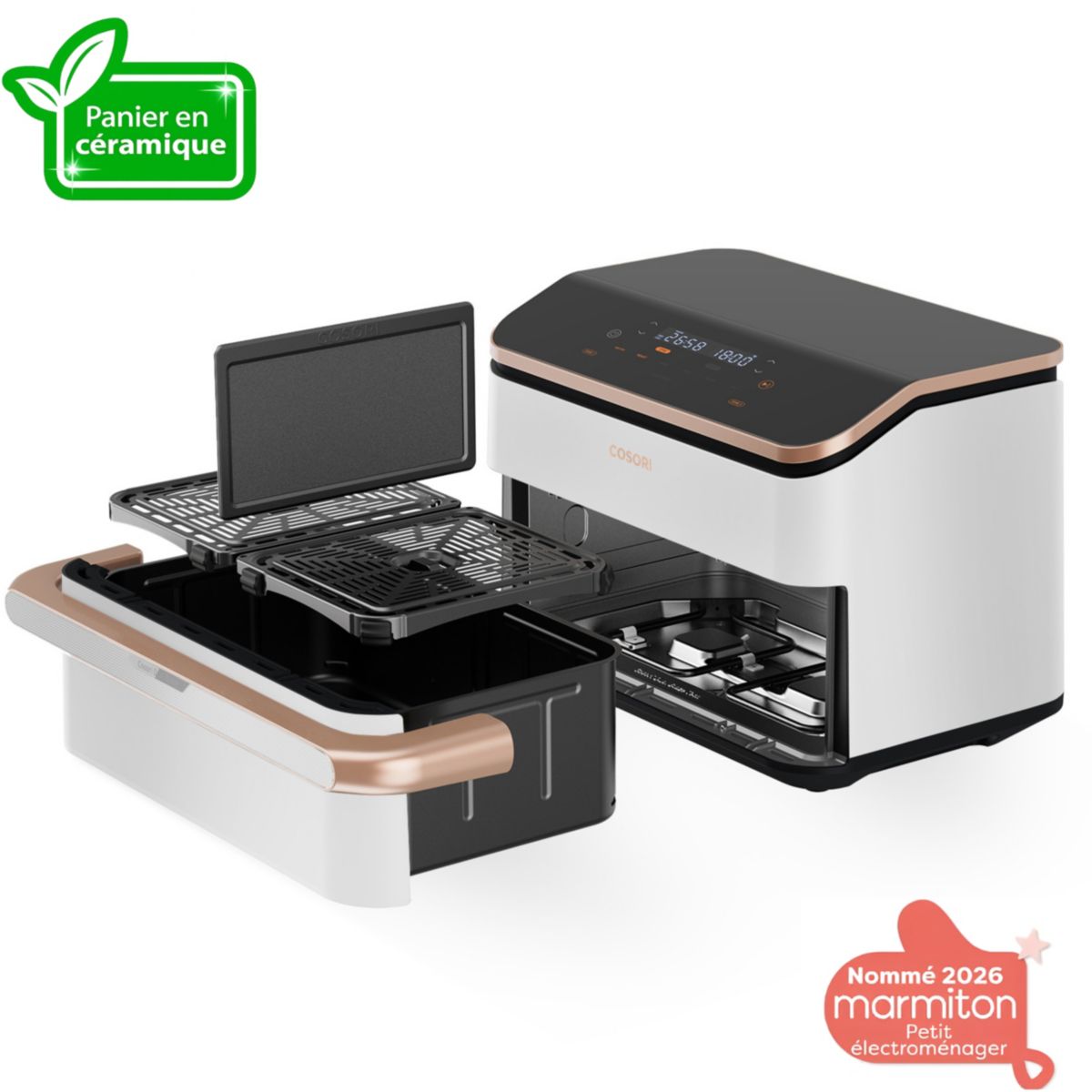 Friteuse sans huile Twinfry Pro 10l White KAAPAFCSSEU0277A couleur unique, COSORI