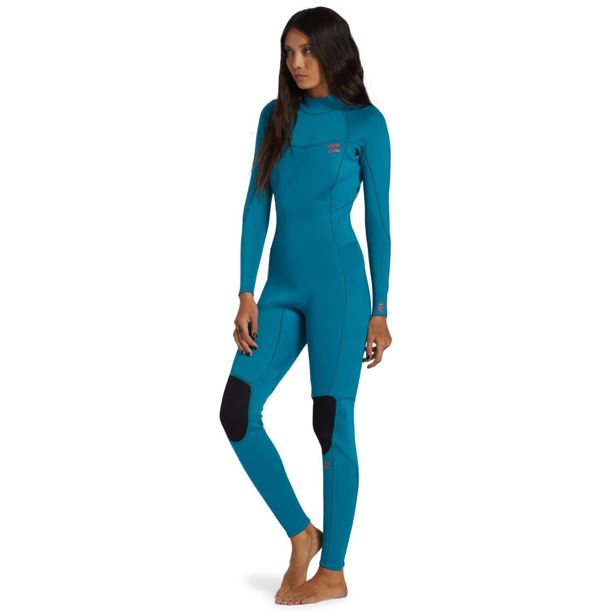 Combinaison de surf back zip 3/2MM FOIL bleu marine, BILLABONG