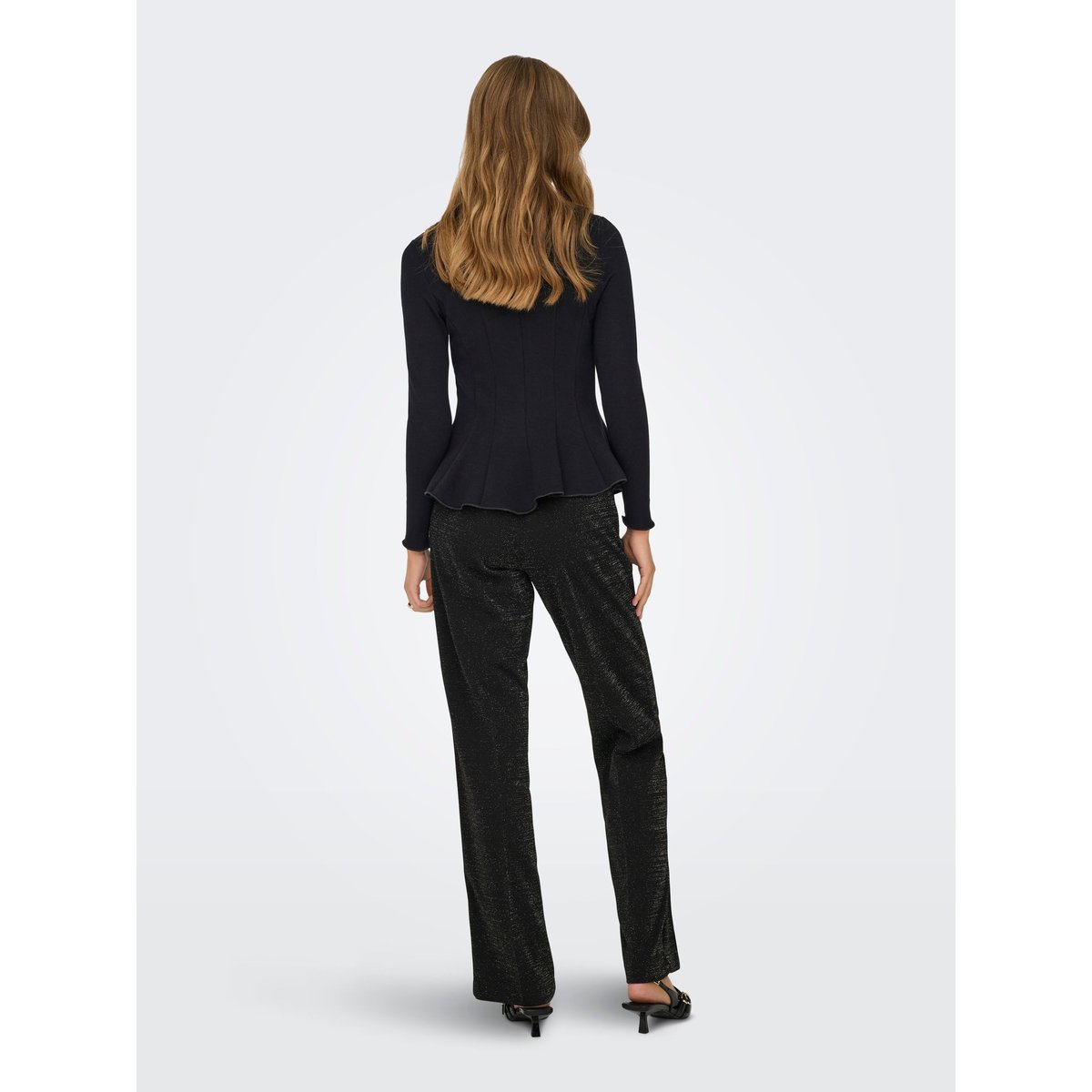 Top Peplum noire - black, ONLY