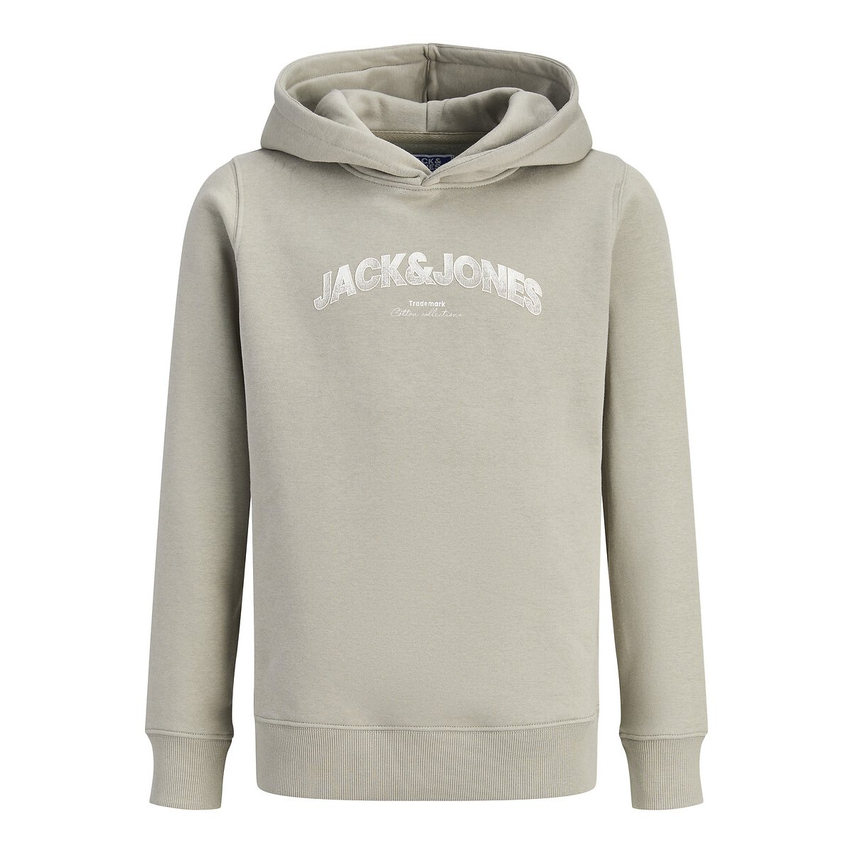 Felpa con cappuccio beige, JACK & JONES JUNIOR