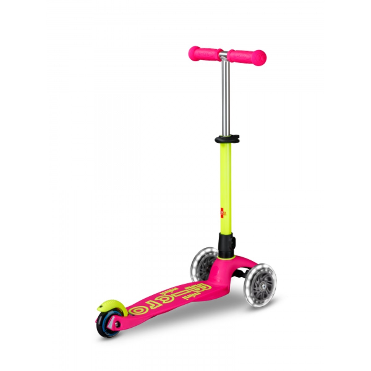 Mini Micro Deluxe Néon LED - Flamingo Yellow jaune, MICRO MOBILITY