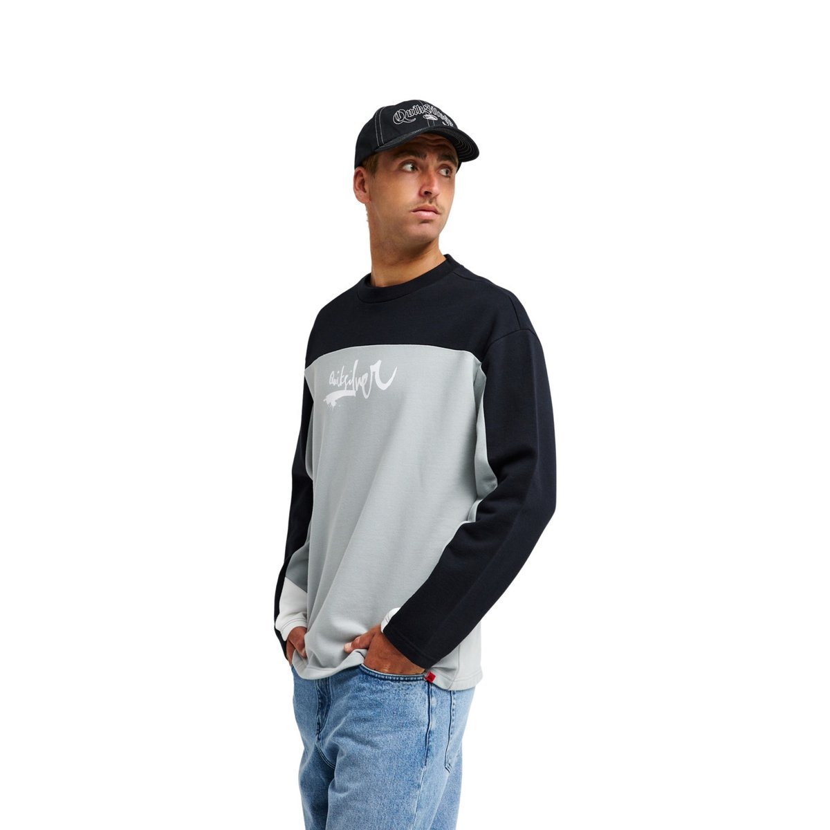 Sweat YG FACTOR gris quarry, QUIKSILVER