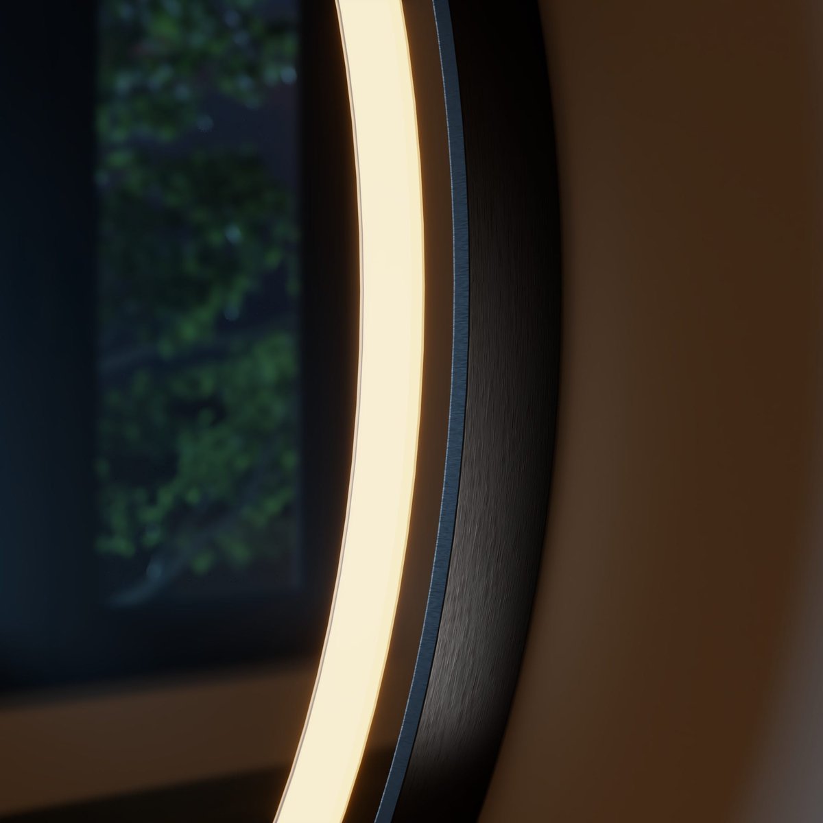 Miroir LED, REMIX noir, SENSEA