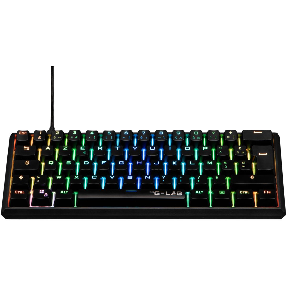Clavier gamer KEYZ THALL SB FR couleur unique, THE G-LAB