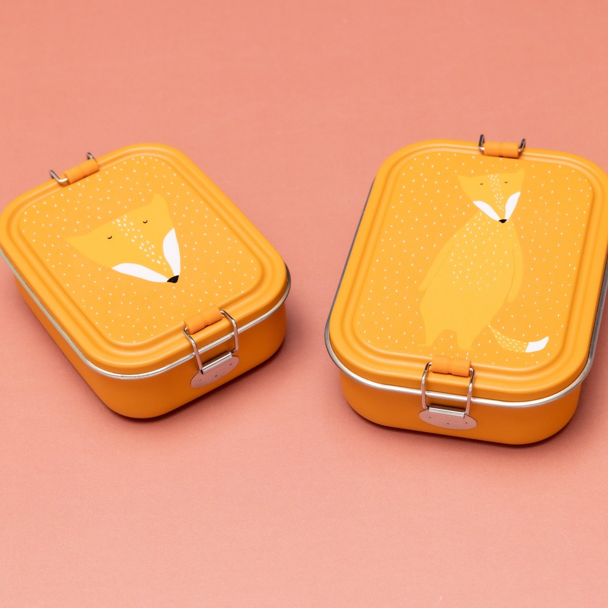 Petite lunch box orange, blanc, noir, TRIXIE