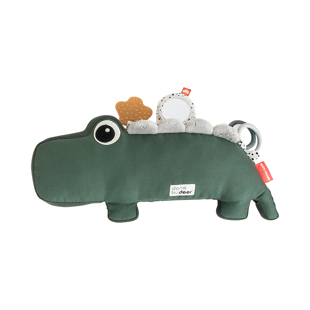 Peluche d'activités croco vert, DONE BY DEER