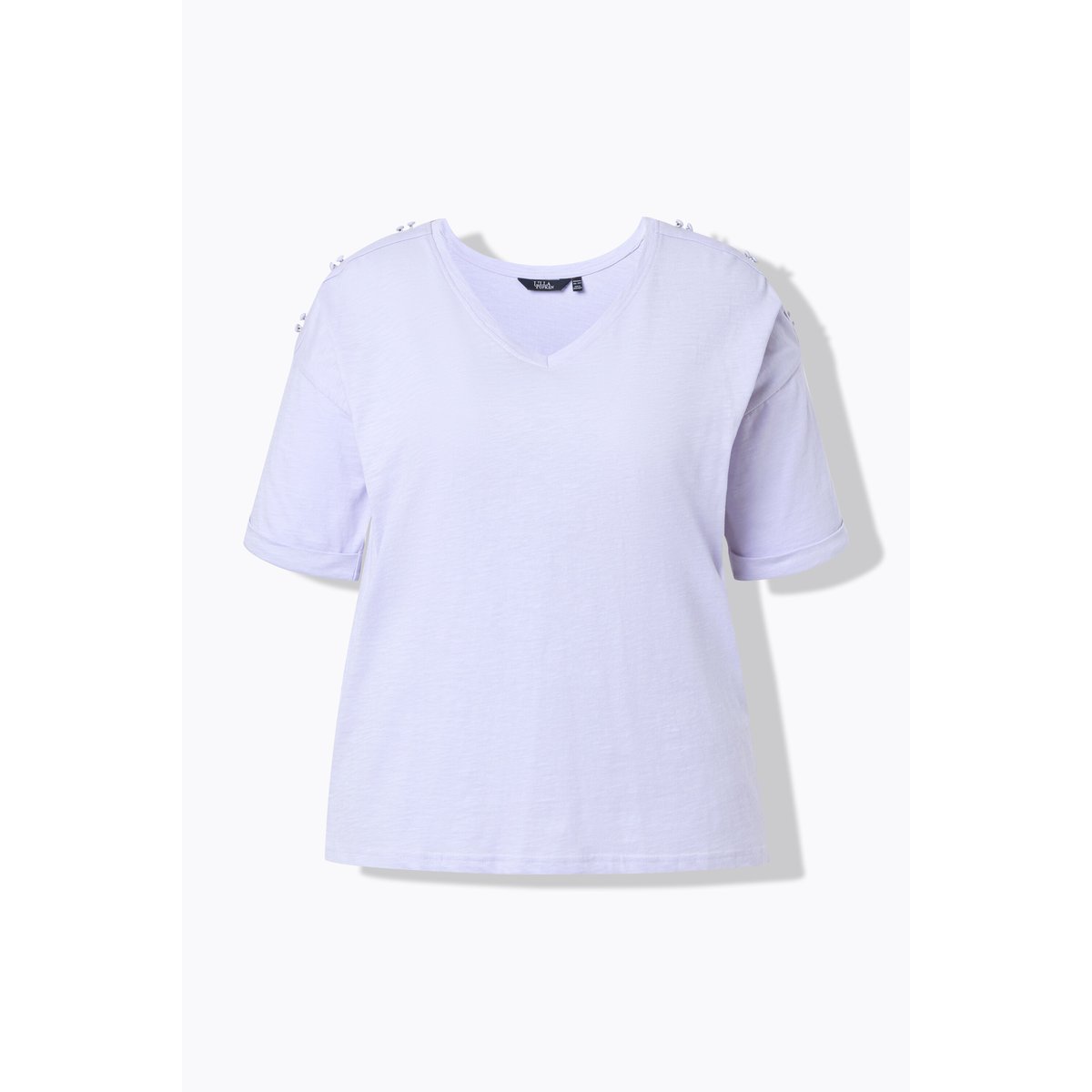 T-shirt oversize, épaules fendues lavande, ULLA POPKEN