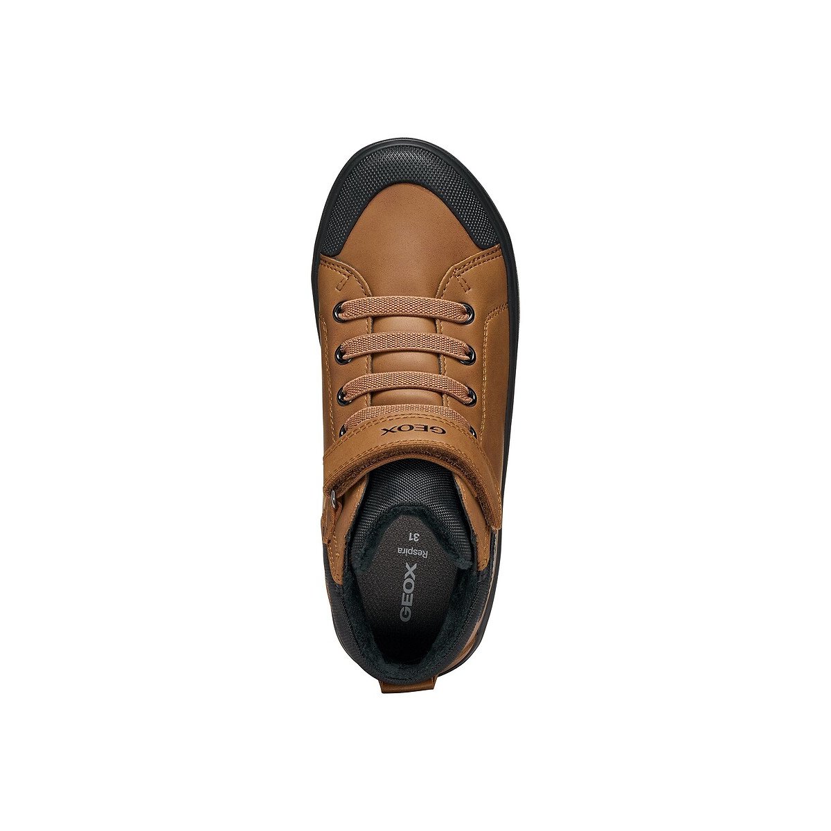 Kids Gisli Breathable High Top Trainers brown, GEOX