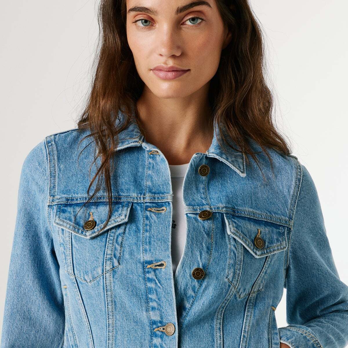 Veste Coupe Slim En Denim vintage sunfade, PEPE JEANS