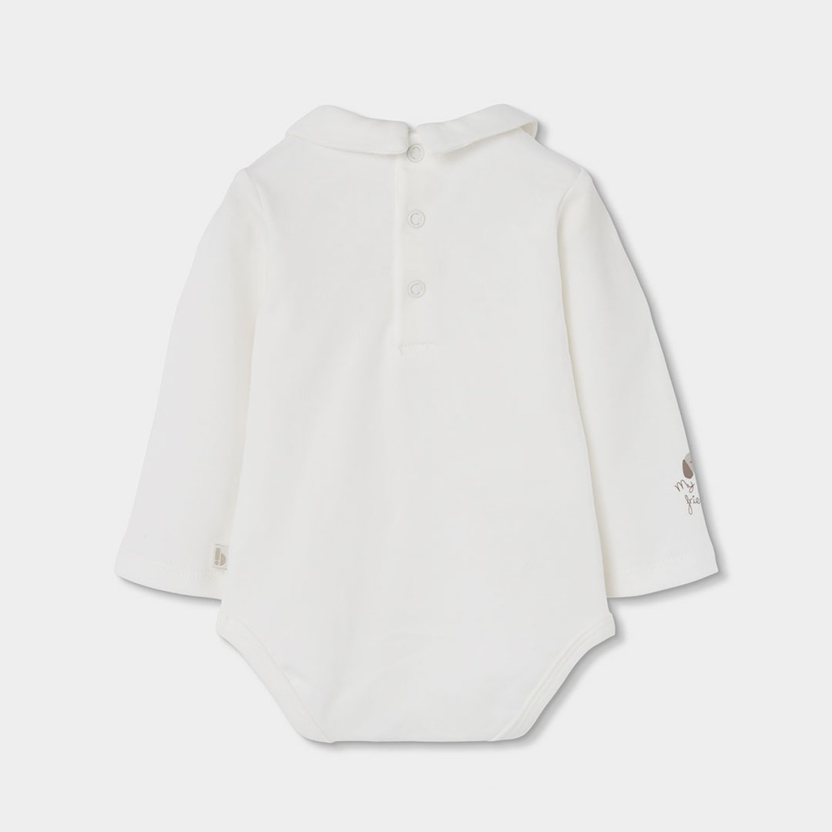 Ensemble bébé garçon en maille avec petit chien beige, BOBOLI