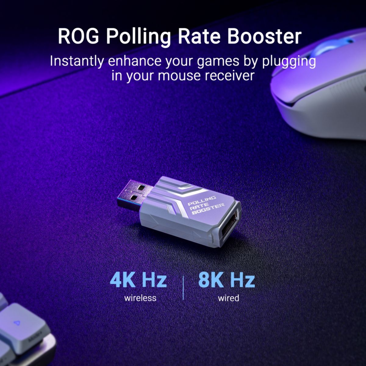 Souris Gamer Sans Fil ROG Keris II Wireless Ace Blanc couleur unique, ASUS