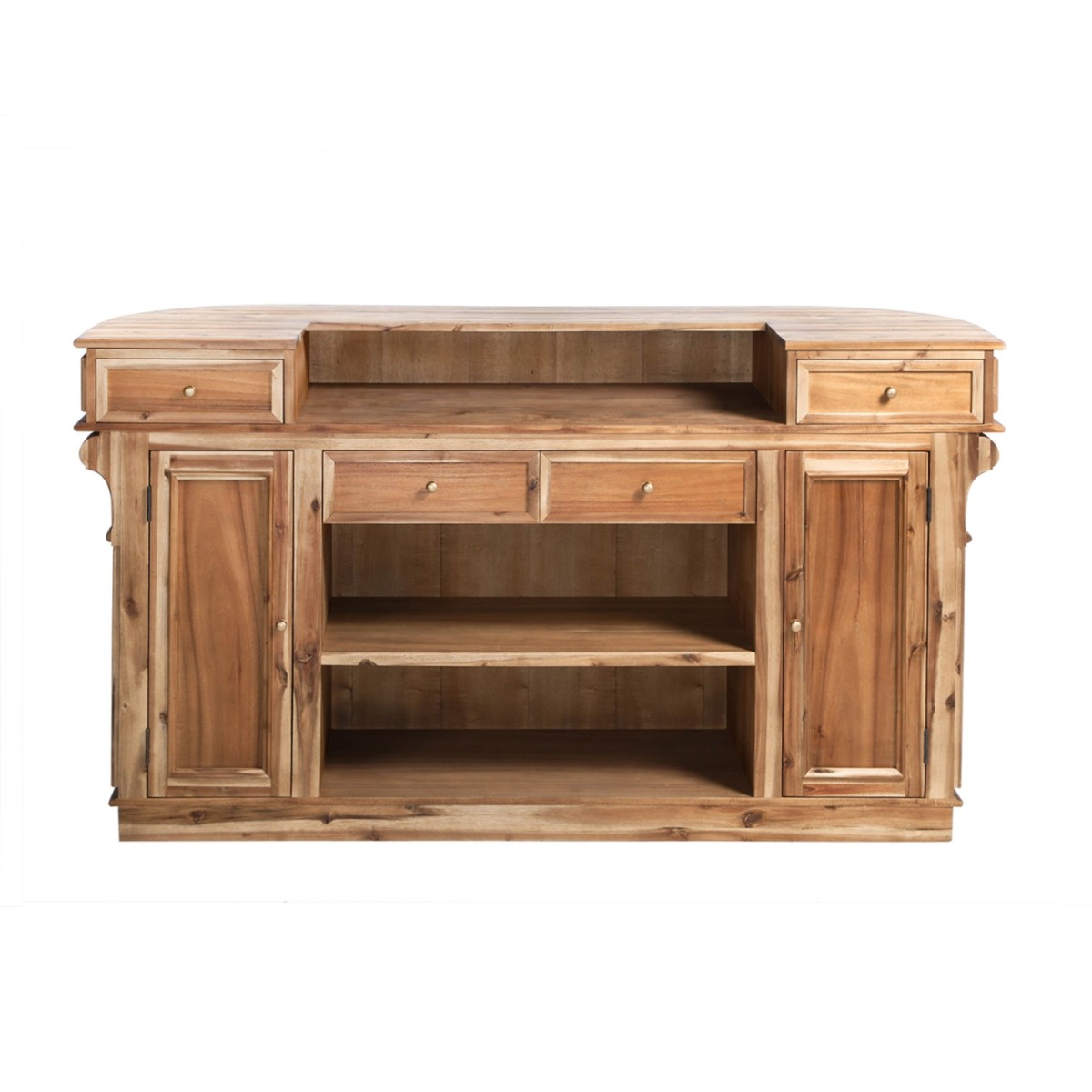 Comptoir bois massif vieilli - ESTAMINET bois foncé, SIGNATURE