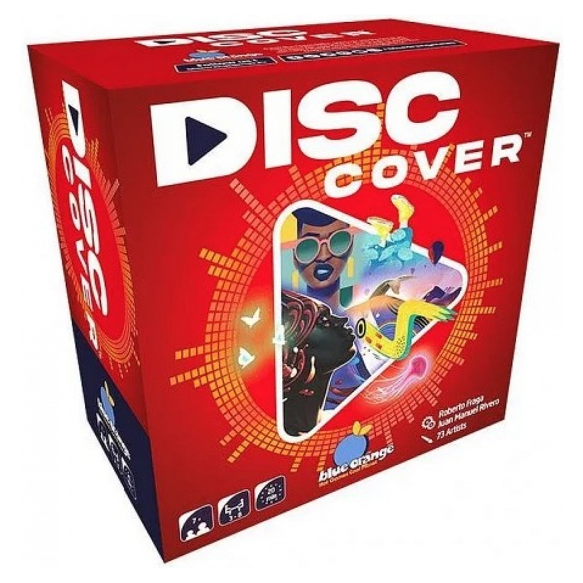 Disc Cover jeux de deduction couleur unique, BLUE ORANGE