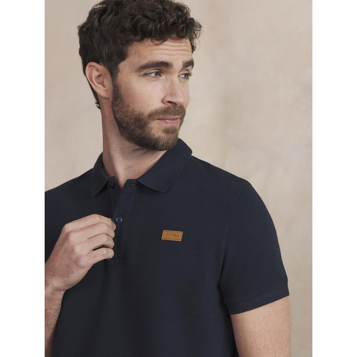Polo manches courtes JORELPOL marine, TBS