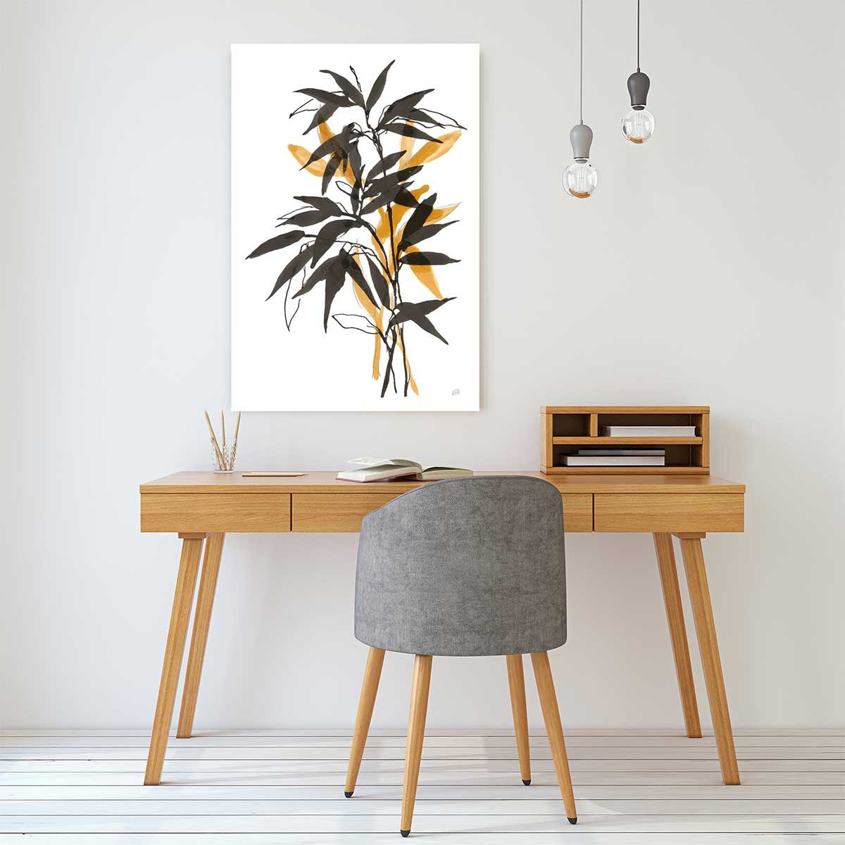 Tableau orange bambou tableau alu dibond, HEXOA