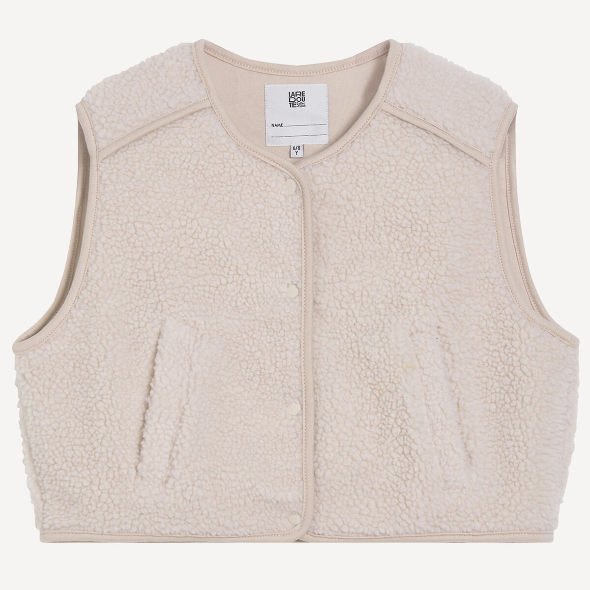 Gilet sans manches en sherpa ecru, LA REDOUTE COLLECTIONS