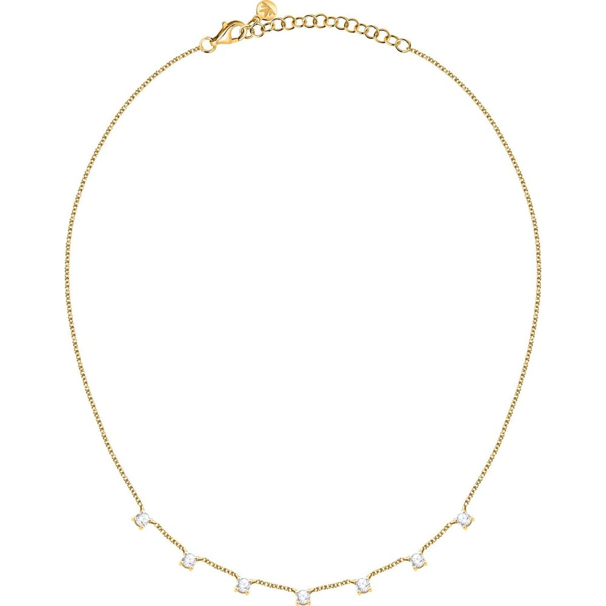 Colliers en Zircon/zircons Cubiques/argent 925/1000 Recyclé et Zircon or jaune, blanc, MORELLATO