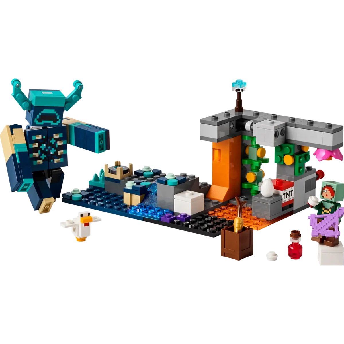 La rencontre avec le Warden multicolore, LEGO
