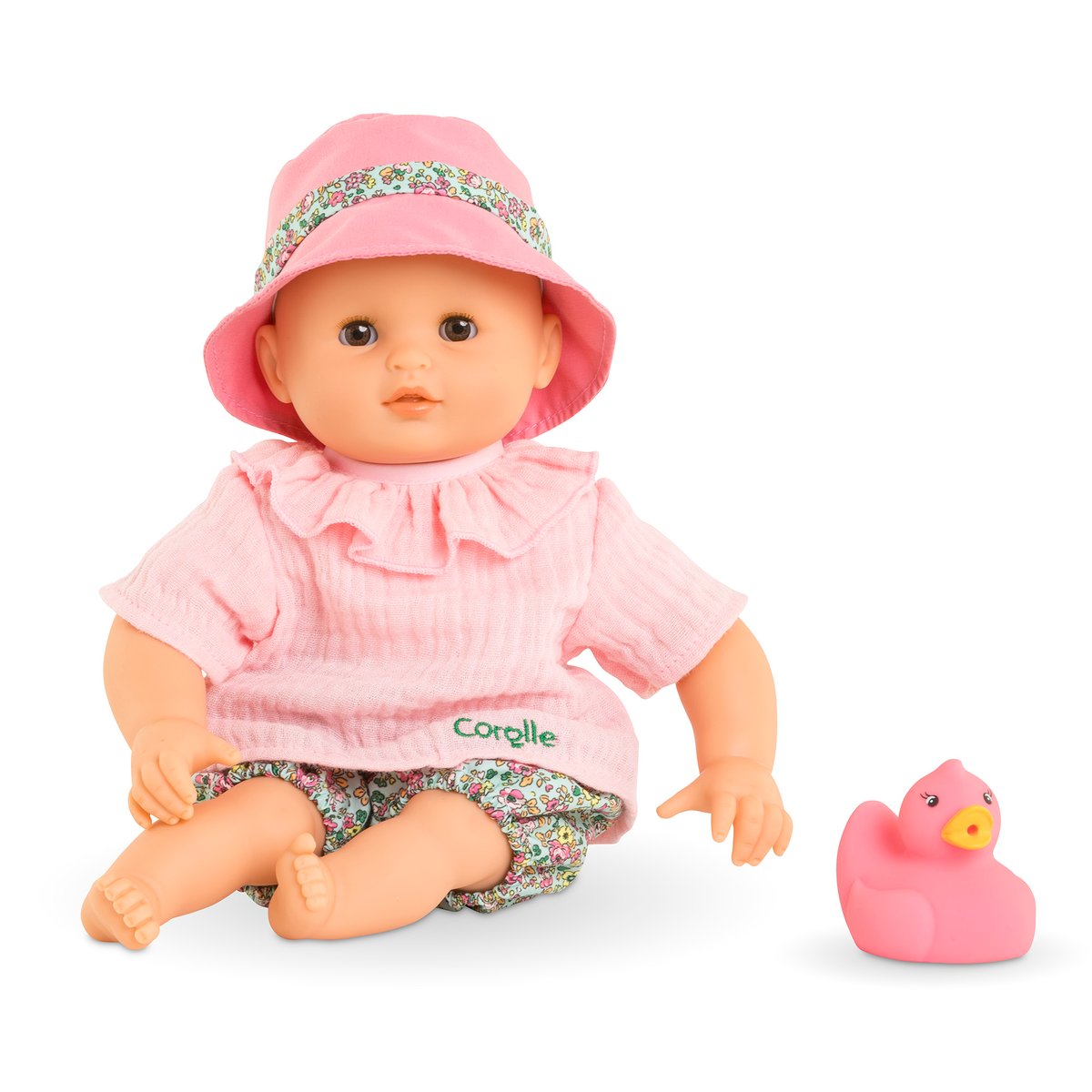 Poupon Bébé Bain Coralie - Bloomer rose, COROLLE