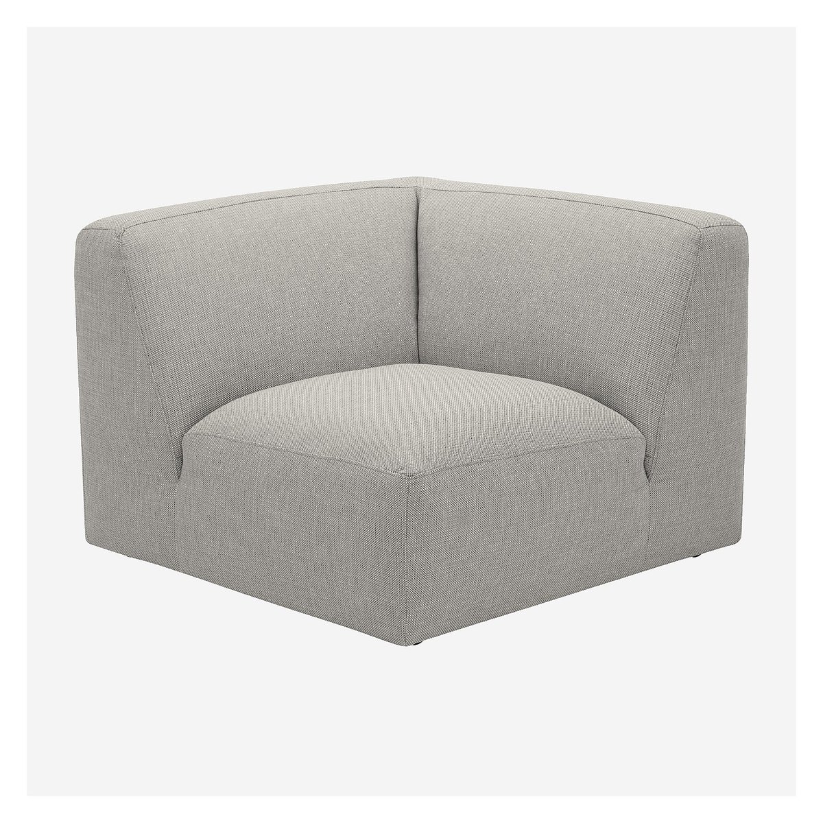 Fauteuil d'angle en tissu CREMI gris, HABITAT
