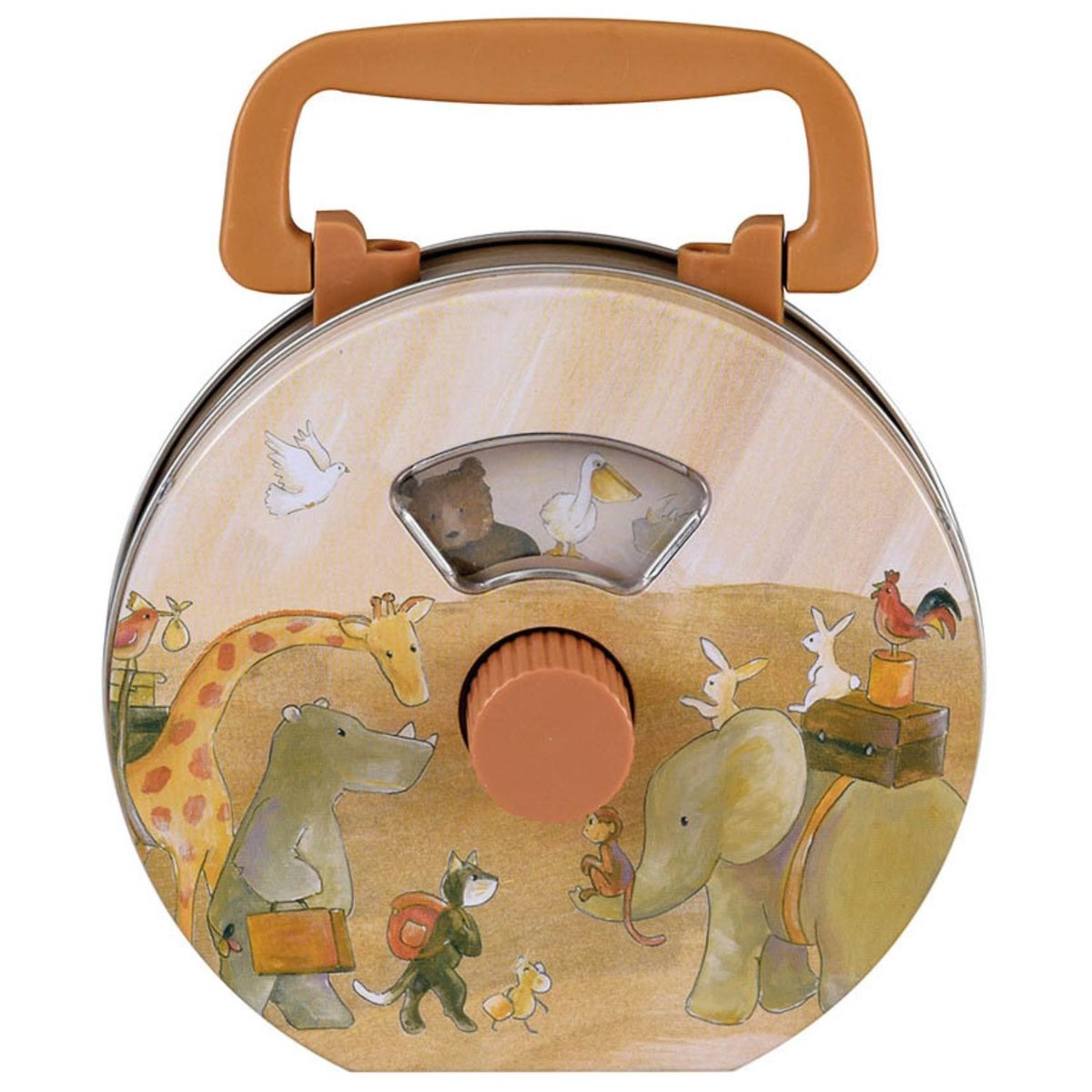 Boîte à musique orange, vert, beige, EGMONT TOYS