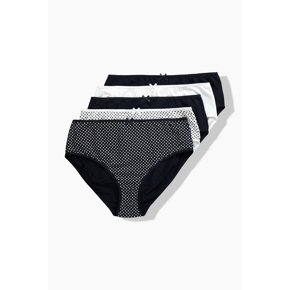 Lot de 5 culottes midi noir, ULLA POPKEN