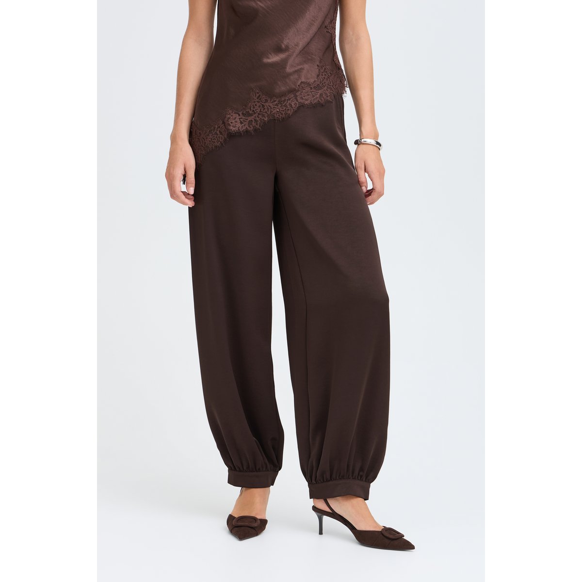 Pantalon décontracté marron java, B.YOUNG