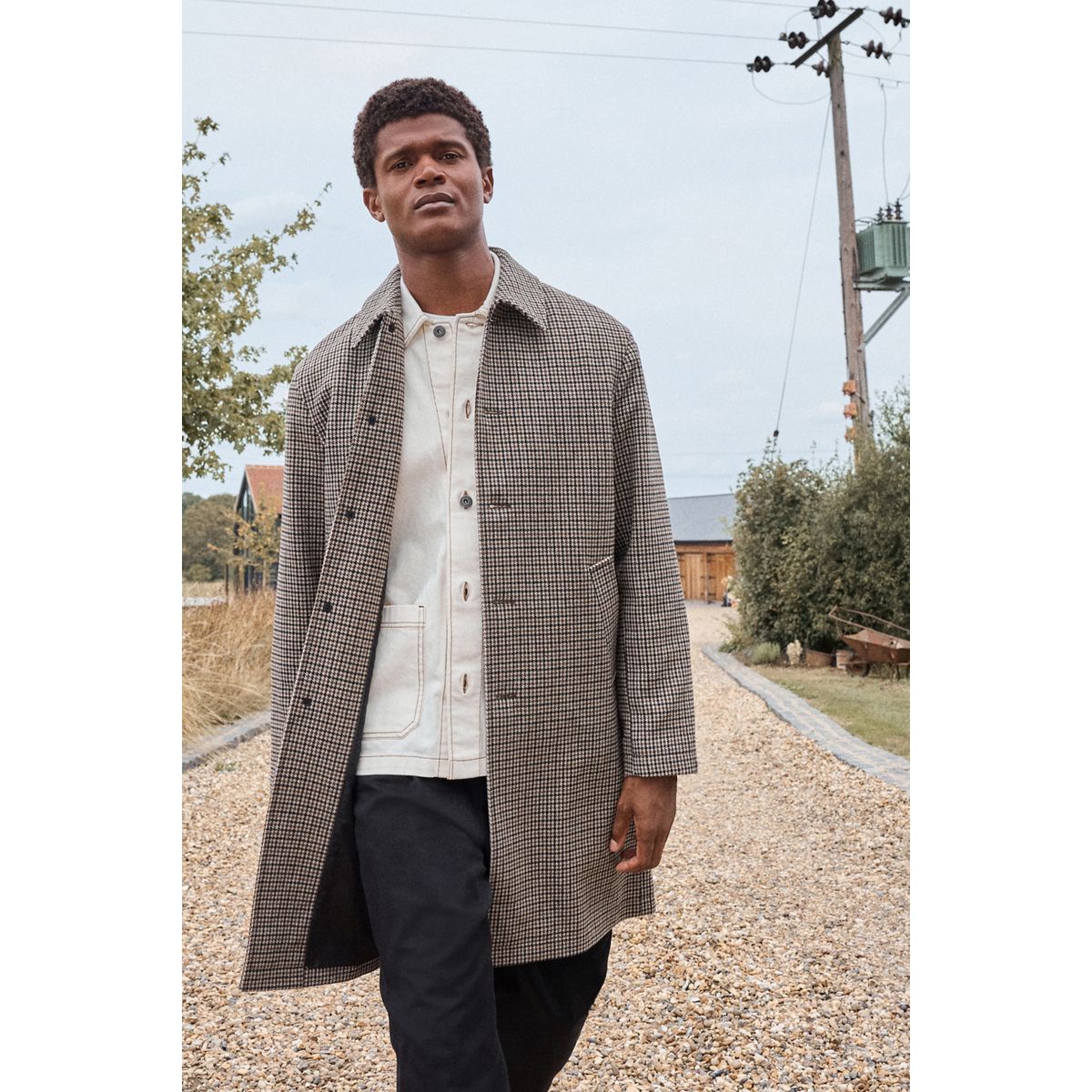 Manteau à carreaux marron, NEXT