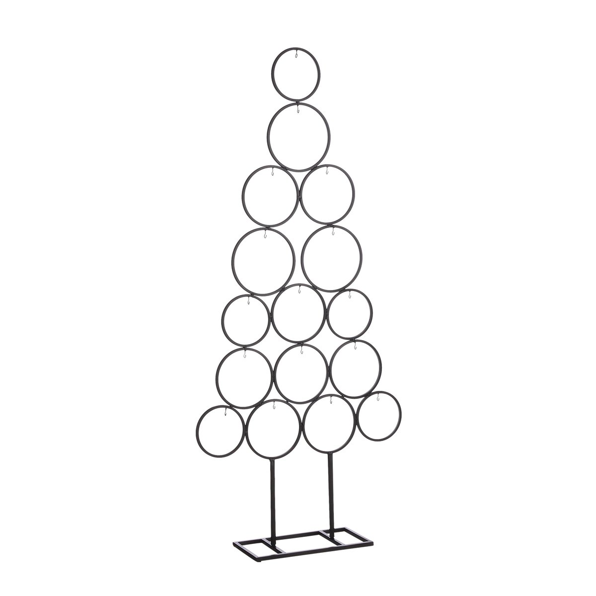 Sapin de Noël décoratif pour ornements noir, MICA DECORATIONS