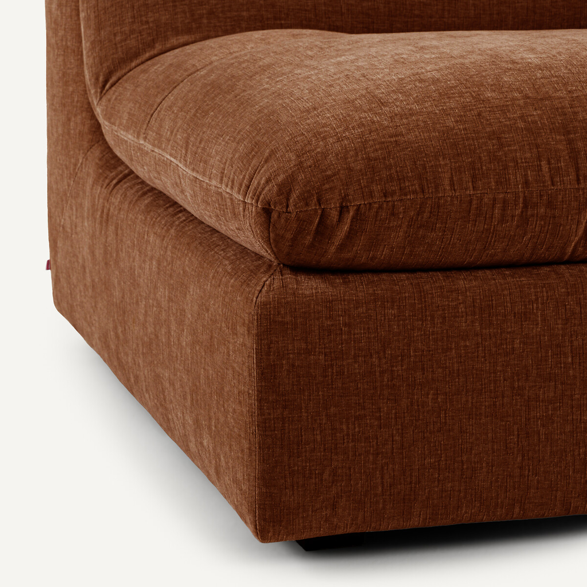 Chauffeuse modulable velours chenille, Giuliano ecureuil, AM.PM