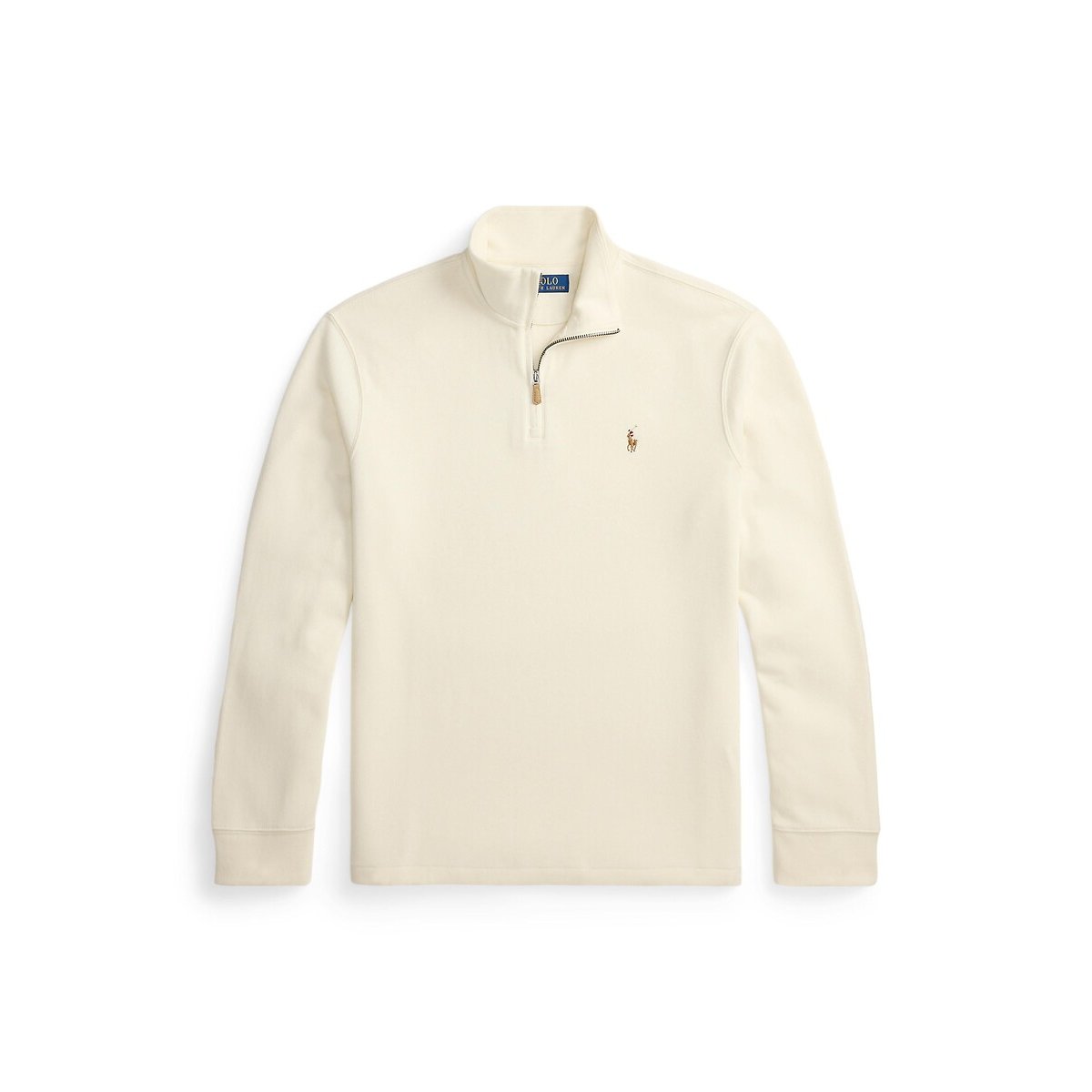 Pull demi-zippé côtelé Estate crème, POLO RALPH LAUREN