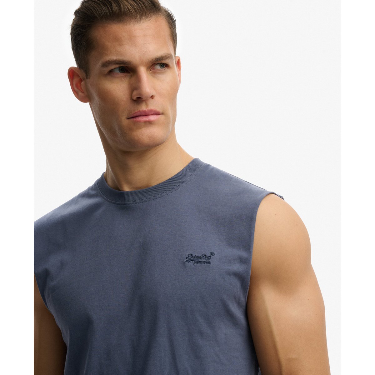 Débardeur Essential Logo bleu marine doux, SUPERDRY