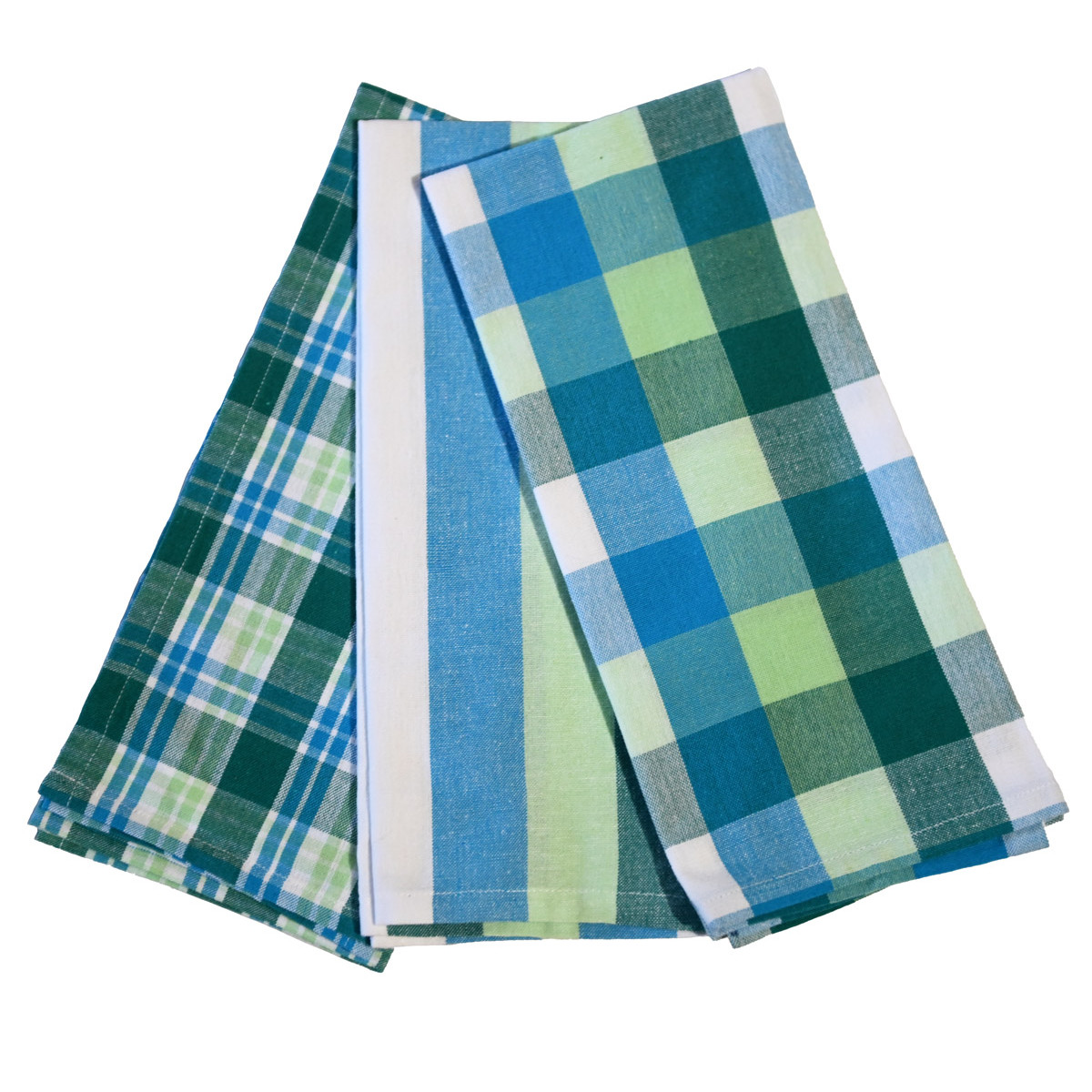 Lot de 12 torchons assortis coton GLASGOW lavande, SENSEI MAISON
