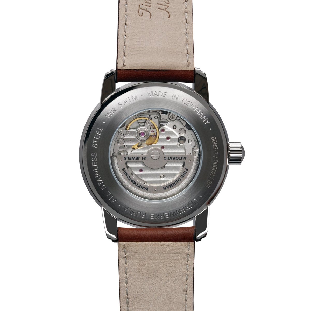 Montre Analogique CAPTAIN'S LINE argenté bleu foncé cognac, ZEPPELIN