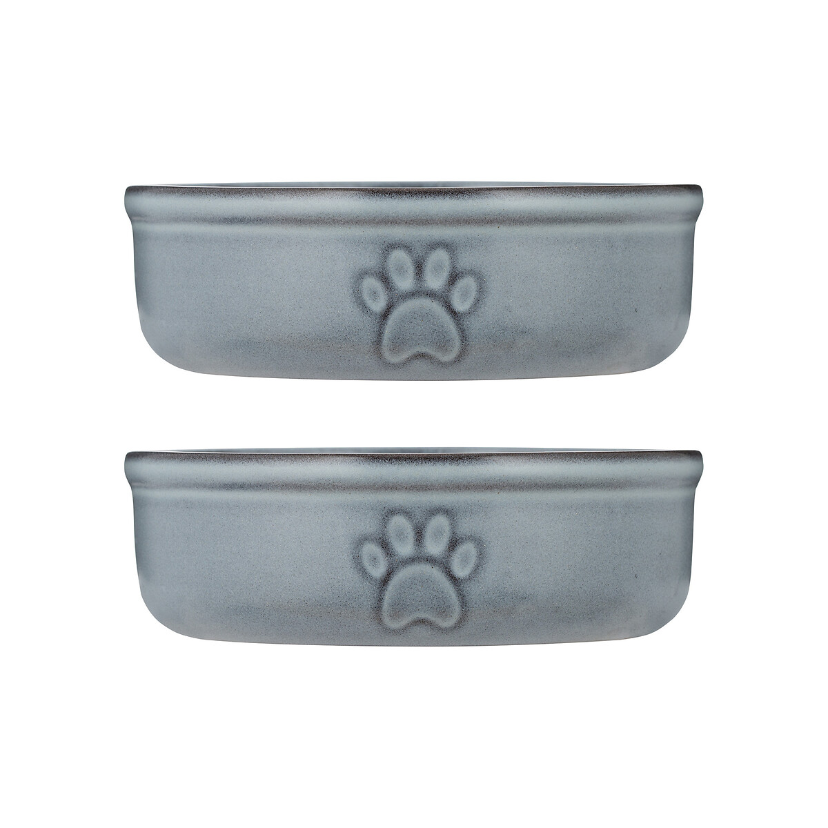 Set of 2 Reactive Glaze Pet Bowls 15cm blue, MASON CASH