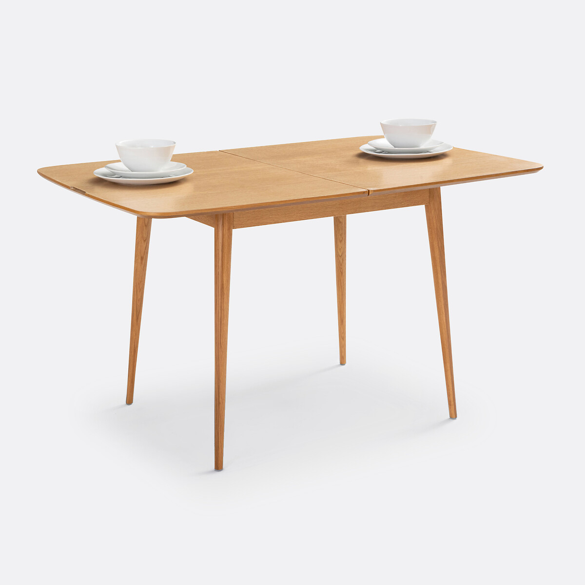 Aylin Extending Dining Table in Oak Veneer oak, LA REDOUTE INTERIEURS