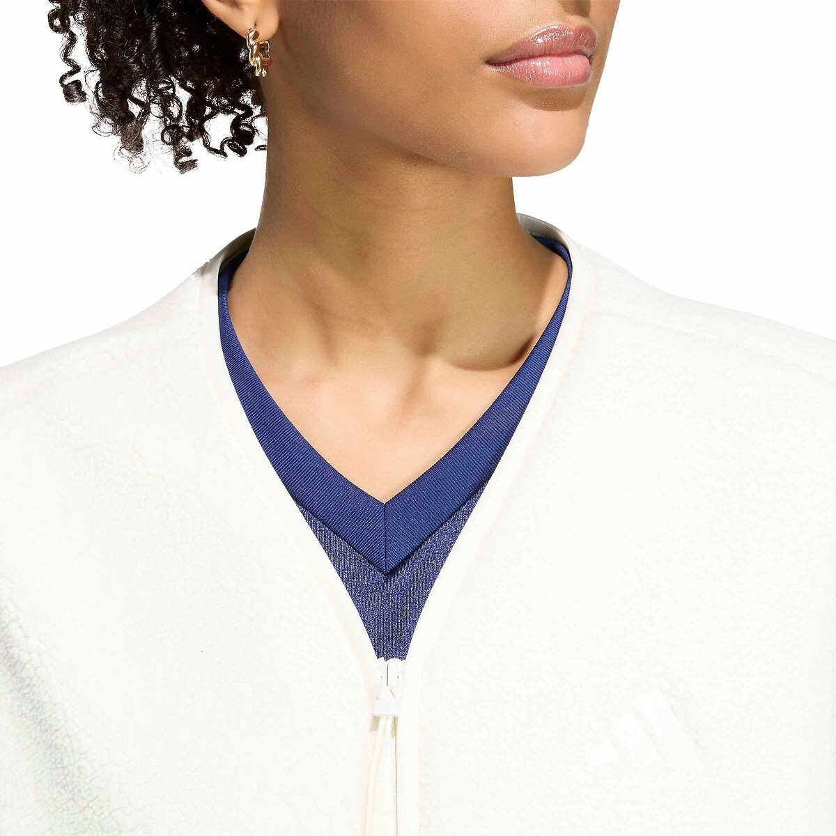 Sherpa Sleeveless Jacket white, ADIDAS SPORTSWEAR